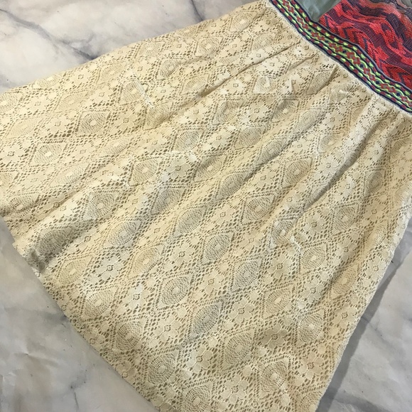 Flying Tomato Lace & Chambray Geometric Dress - Picture 3 of 8